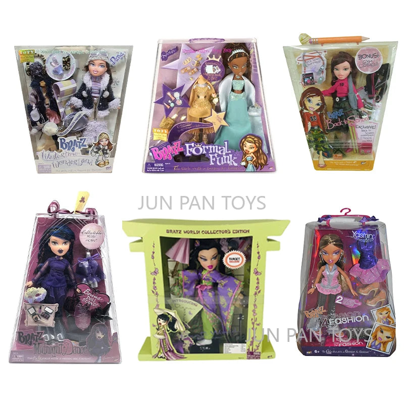 Bratz Crystal Style It World Sunkissed Cloe Bahama Beach Funk N Glow Yasmin Fashion Doll Collector's Edition Girls Kids Toys 1pc