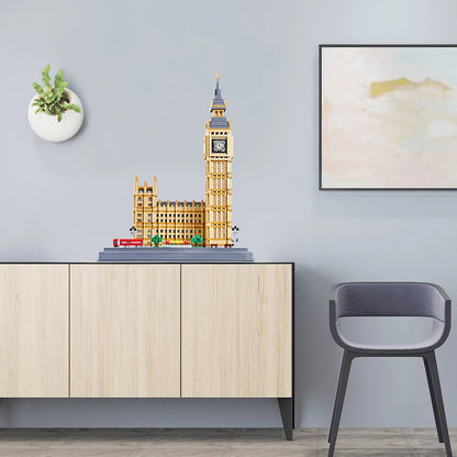 6473pcs London Big Ben Building Blocks Set World's Famous Architecture Model Micro Bricks High Difficulty Adult Assembled Toys