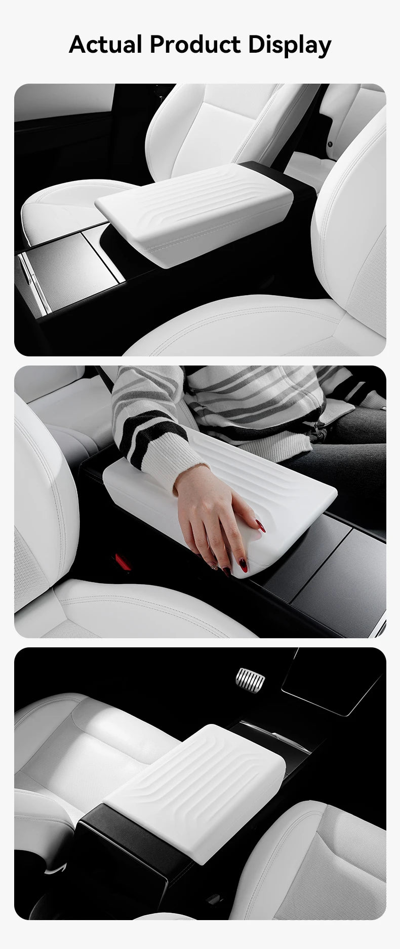 YZ  For Tesla Model Y YL Juniper Model 3 Highland TPE Armrest Cover Soft Case Center Arm Rest Pad Anti-scratch 2026 Accessories