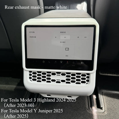 For Tesla Model Y Juniper 2025 White Interior Accessories Center Control Armrest Box Organizer Storage Box Cup Holder New Model3