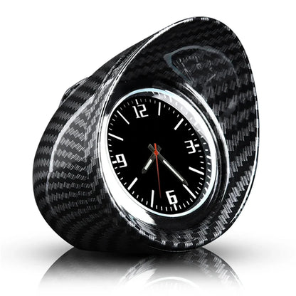 Luminous Quartz Clocks Carbon Fiber Car Styling Watch Auto car electronics MIni Dashboard Clock car accessories waterproof clock