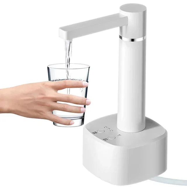 ZaiXiao Electric Water Gallon Pump Automatic Water Bottle Pump Dispenser Desktop 4W Rechargeable Water Pump Dispenser With Stand