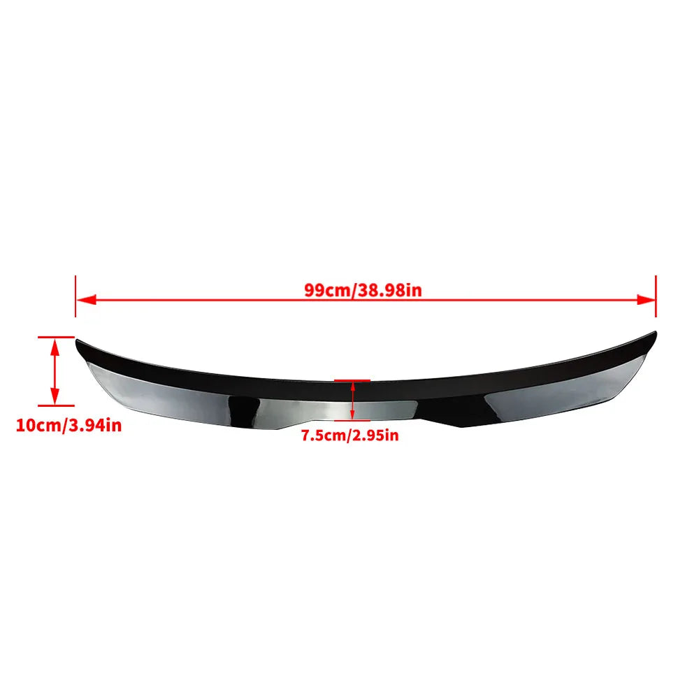 99cm Sport Universal Rear Trunk Spoiler Roof Wing Tail Trim Facelift Splitter Air Deflector Dam For 99% Hatchback Cars Tuning