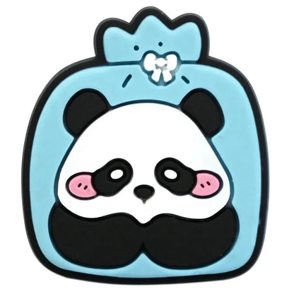 1/20/50/100Pcs Panda Series Shoe Charms Cute animal Shoes Accessories Decoration Clog Sandal Buckle Bithday Holiday Party Gifts
