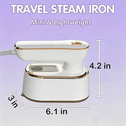 Portable Mini Steam Iron Handheld Garment Steamer Fast Heating Dry Wet Ironing Machine Travel Clothes Steamer Rotating Handle