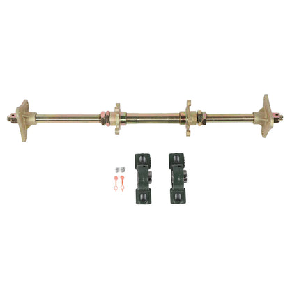 DIY Rear Axle Kit  High Strength Anti  Heavy Duty Flanges 24inch Rear Axle Shaft Kit for ATVs for 50‑150CC
