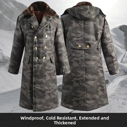 Thickened Cotton Jacket Removable Inner Vest Long Windproof Northeast Cold Storage Night Reflective Work Cotton Clothes