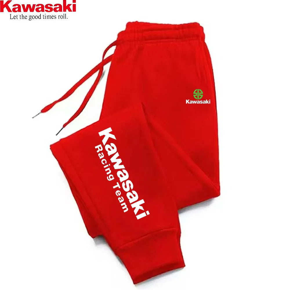Kawasaki Multi Color Sports and Leisure Fashion Pants Material: Winter Cotton Sports Pants, Sanitary Pants, and Fitness Pants