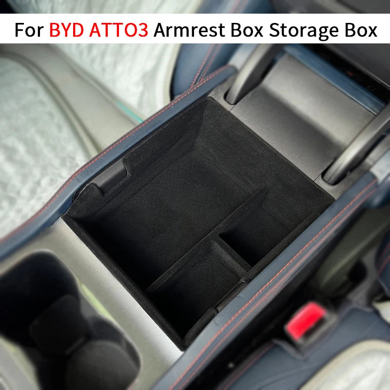 For BYD Atto3 Atto 3 2022 2023 2024 EV Yuan Plus Interior Accessories ABS Car Center Console Armrest Box Storage Tray Holder