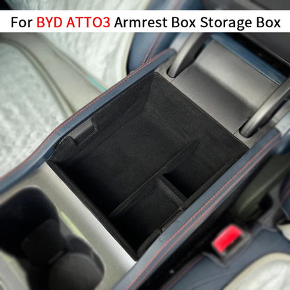 For BYD Atto3 Atto 3 2022 2023 2024 EV Yuan Plus Interior Accessories ABS Car Center Console Armrest Box Storage Tray Holder