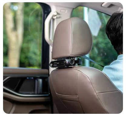 2026New Car Seat Fan 3000mAh Built-in Battery Long Lasting USB Portable No Blade Backrest Fan Car fan cooler Car Air Conditioner