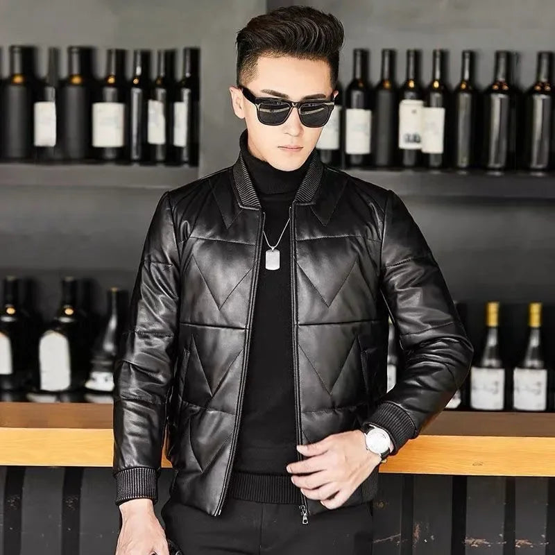 Men's Down Jacket Short Men's Cold Jacket Thick Warm Coats for Men Winter Winter Parkas for Men Stand-up Collar Men Parka