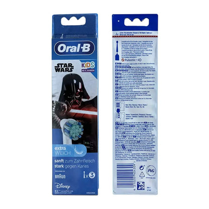 Oral B EB10 Toothbrush Heads for Kids Soft Bristle Electric Tooth Brush Replacement Refill Children's Teeth Cleaning Star Wars