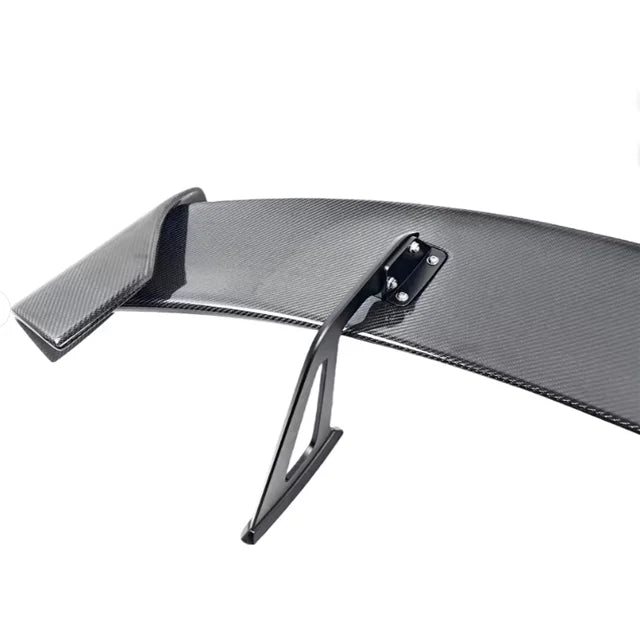 Real Carbon Fiber Double Rear Spoiler Wing for GR Supra A90 A91 MK5 AO Style Glue Tape or Screws Installation