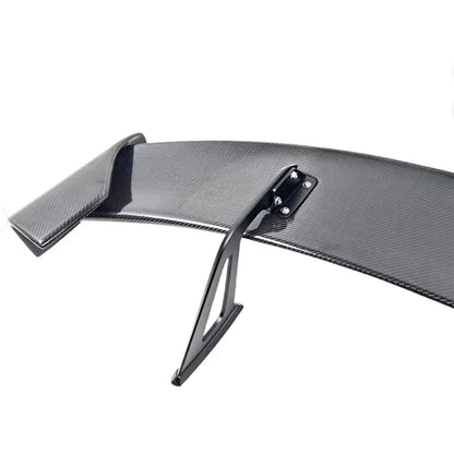 Real Carbon Fiber Double Rear Spoiler Wing for GR Supra A90 A91 MK5 AO Style Glue Tape or Screws Installation