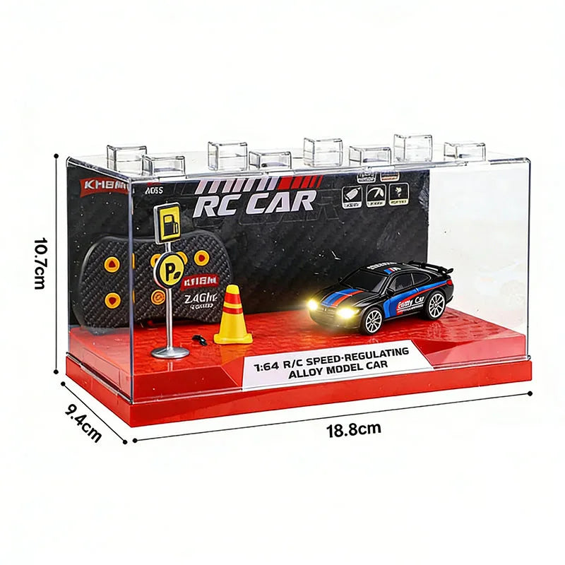 2026 Upgraded RC Car 1:64 Mini Alloy RC Drift Car Easy to Carry, 60mins Life.  Exquisite Gift Box An Ideal Toy Gift for Children