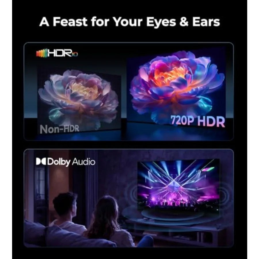 Smart TV ch, Television Compatible with Samsung TV Plus Powered by Tizen OS, 720p HD TV with Dolby Audio, HDR 10, SmartThings,