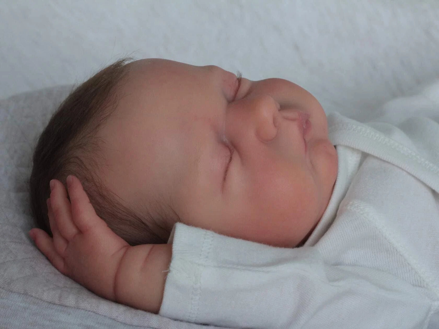 NPK 19inch Lifelike Reborn Doll Hand Root Hair Soft Body Marley Bebe Limited Edition Newborn Doll Collectible