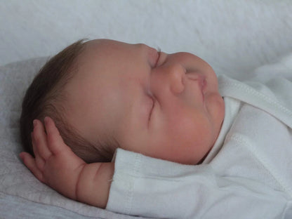 NPK 19inch Lifelike Reborn Doll Hand Root Hair Soft Body Marley Bebe Limited Edition Newborn Doll Collectible