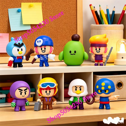 24pcs Anime Mini Figures Set Game Accessories Charms Poco Nita Cute Cartoon Heroes Home Decor Ornament for Birthday Present