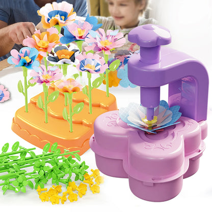 DIY Bouquet Making Fabric Flower Toys, Flower Make Bouquets Toy for Girls Educational Making Craft Kit Kids Gifts