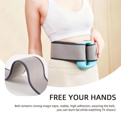 Electric Body Vibration Fascia Ring Fitness Massage Ring Body Shaping Massager Abdomen Belly Waist Deep Tissue Massage Device
