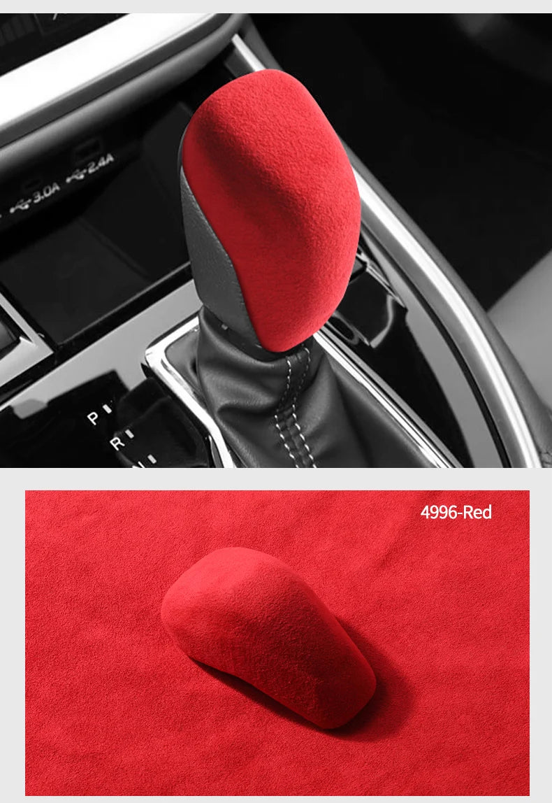 Made of Alcantara For Subaru Impreza WRX 2023 Outback Forester Crosstrek Car Center Console Gear Shift Boot Interior Accessory