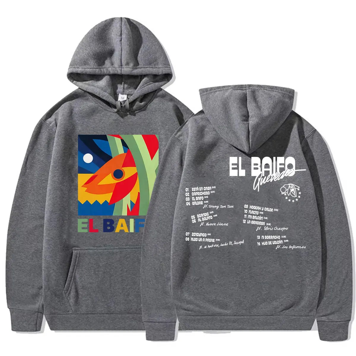 Rapper Quevedo EL BAIFO Album 2026 Tour Sweatshirt Men Women Clothes Fashion Aesthetic Hoodies High Quality Casual Fleece Hooded