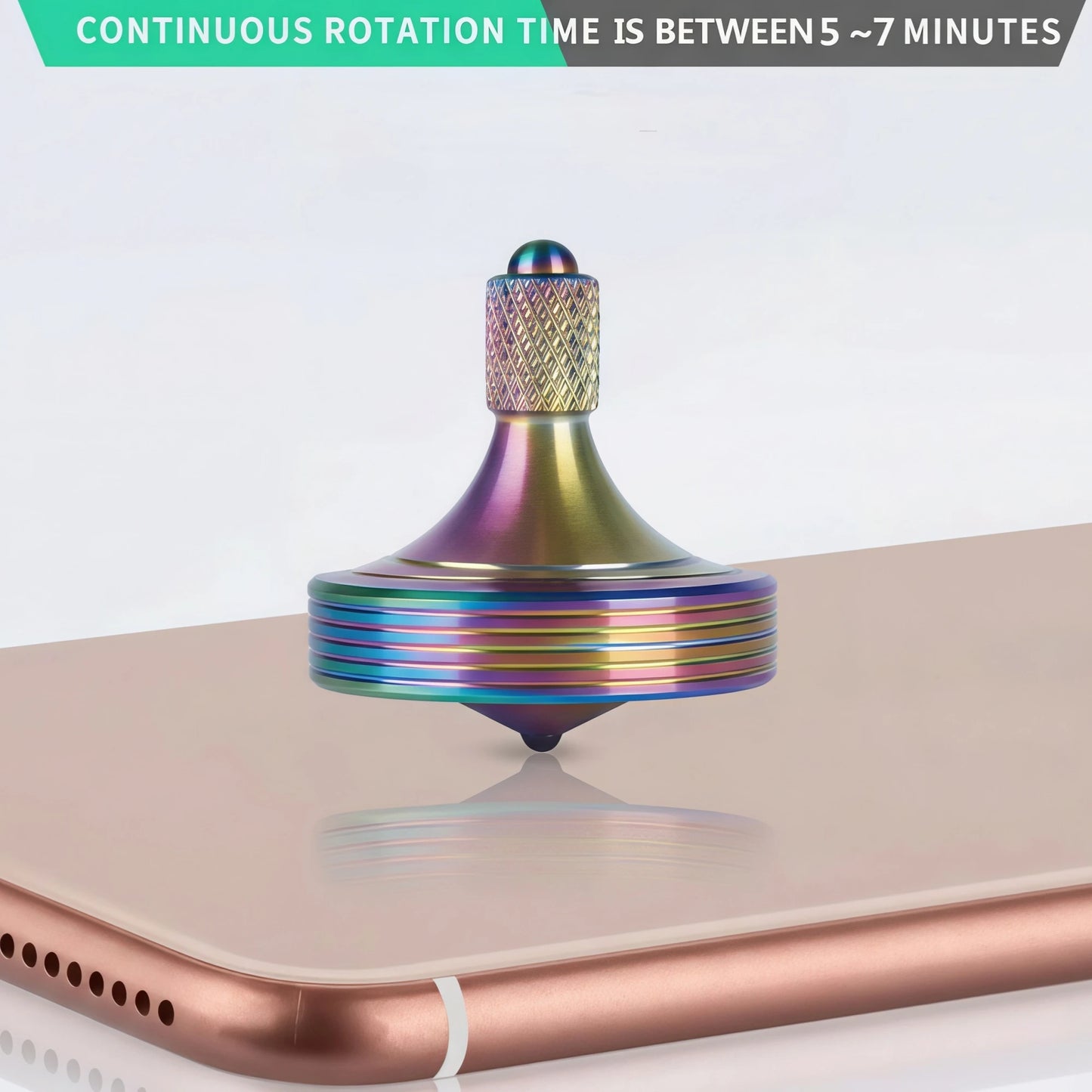 Precision Metal Rotating Top Stainless Steel High Durability Desktop Gyro EDC Toy Perfect Balance Easy to Use Time Killer