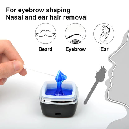 USB Mini Wax Heating Machine Wax Heater Kit  Melting Warmer Pot for Lips Eyebrow Nose Ear  Hair Remova For Men and Women