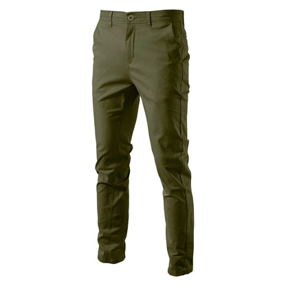 AIOPESON Casual Cotton Men Trousers Solid Color Slim Fit Men's Pants New Spring Autumn High Quality Classic Business Pants Men