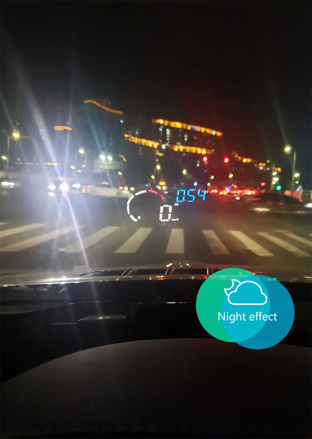 Car M10 Hud Display OBD2 HUD Head Up Display Km/H Speedometer Windshield Projection Overspeed Warning Digital On Board Computer