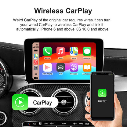 Android 13 Carplay AI Box Wireless Android Auto Smart TV Box For Youtube Netflix Toyota Mazda Hyundai Haval GMC Ford MG VW Kia