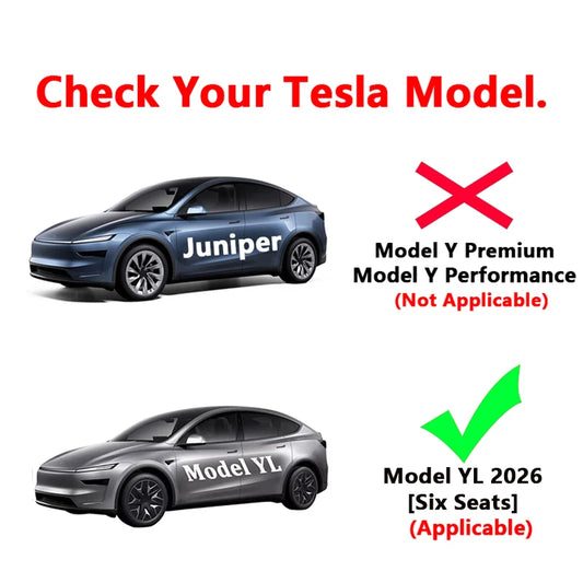 Front Rear Trunk Mat For Tesla Model YL Six Seat TPE Seat Backrest Anti-Kick Mat Trunk Tailgate Pad All-Weather Cargo Liner Pads