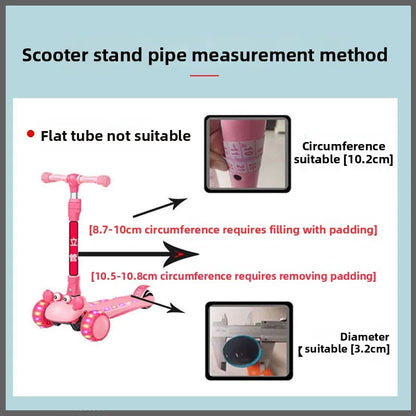 Children's Scooter  Cushion Handlebar Push Bar Installation Accessory Universal Skateboard  Pad Push Rod Equipment
