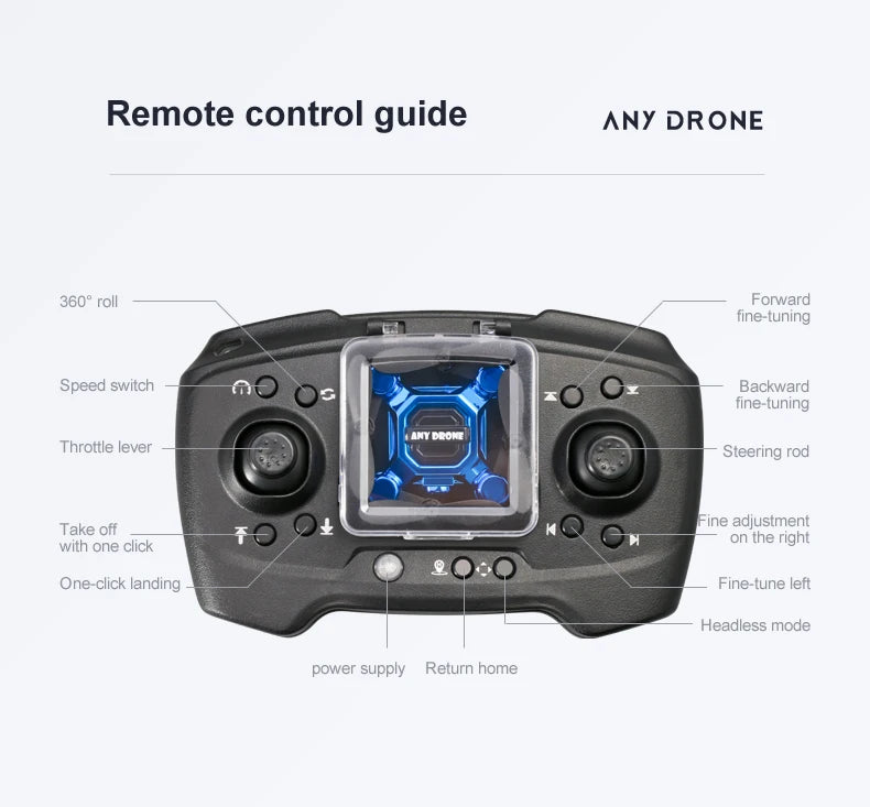 New K04 Mini Drone with Camera RC Quadcopter Altitude Hold Small Durable UAV Toy for Beginners Portable Remote Control Aircraft