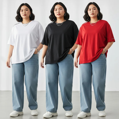 Women Plus Size T-Shirts  5XL 6XL 7XL Quick Dry Short Sleeve Tees Gym Jerseys Fitness Trainer Running Top Sportswear