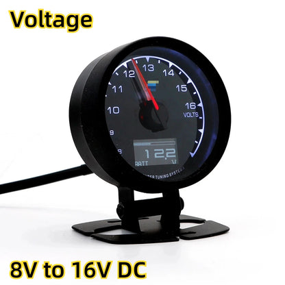 Greddi Boost Gauge 62mm 7 Colors Car Meter Multi D/A Digital Display Water Temp oil pressure oil temperature LCD Gauge 2.5 Inch