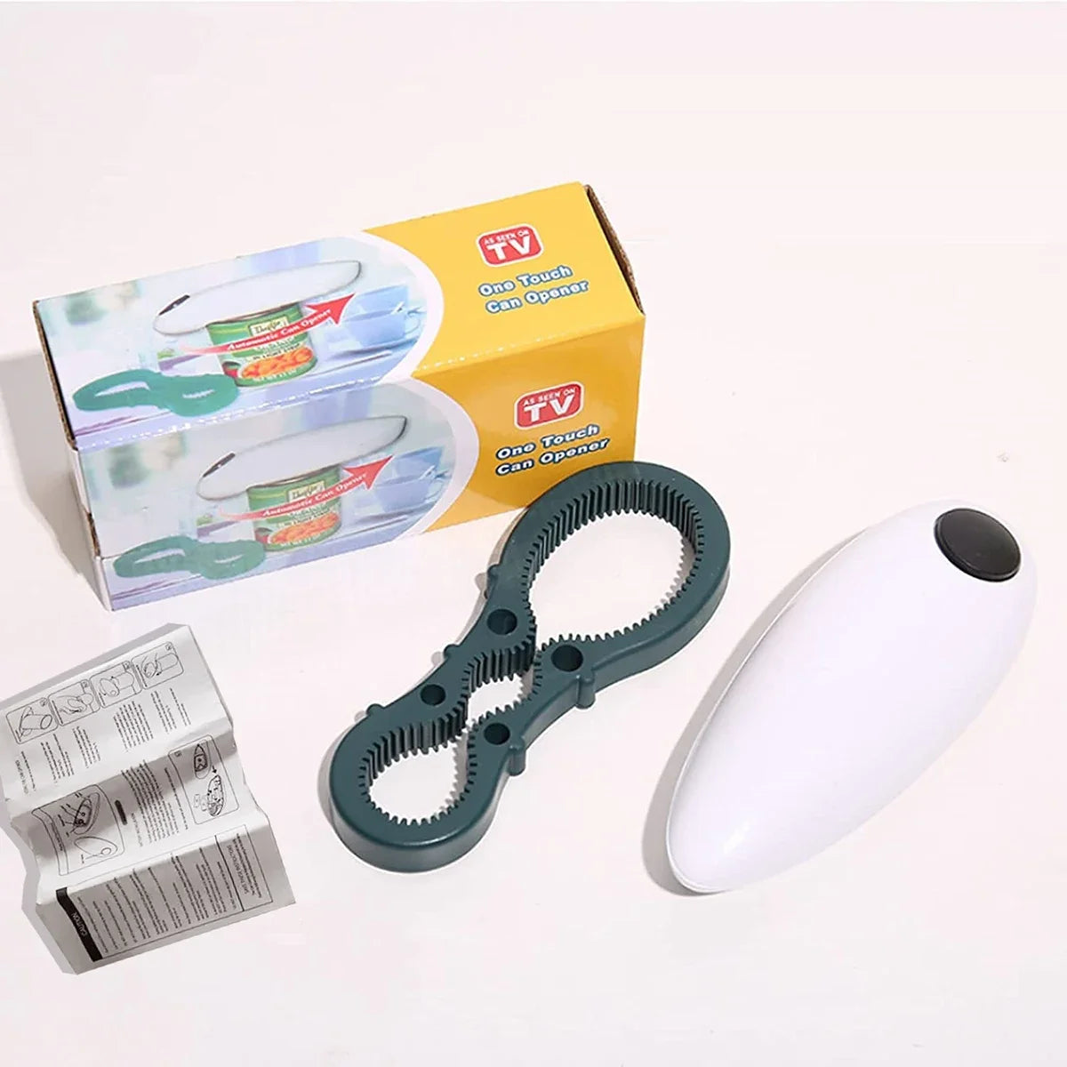 Easy Operate Electric Can Opener Multifunctional Jar Bottle Opener With Free Small Opener Battery Powered