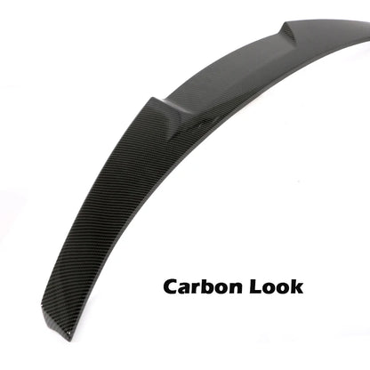 Rear Bumper Trunk Boot Spoiler Lip For BMW 5 Series G30 Gloss Black M5 Roof Wing PSM M4 CS Style 2017-2023 Carbon Fiber Look