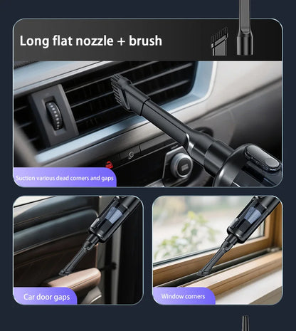 Car vacuum cleaner wireless one-button dust dump high-power portable vacuum cleaner large suction mini handheld vacuum cleaner