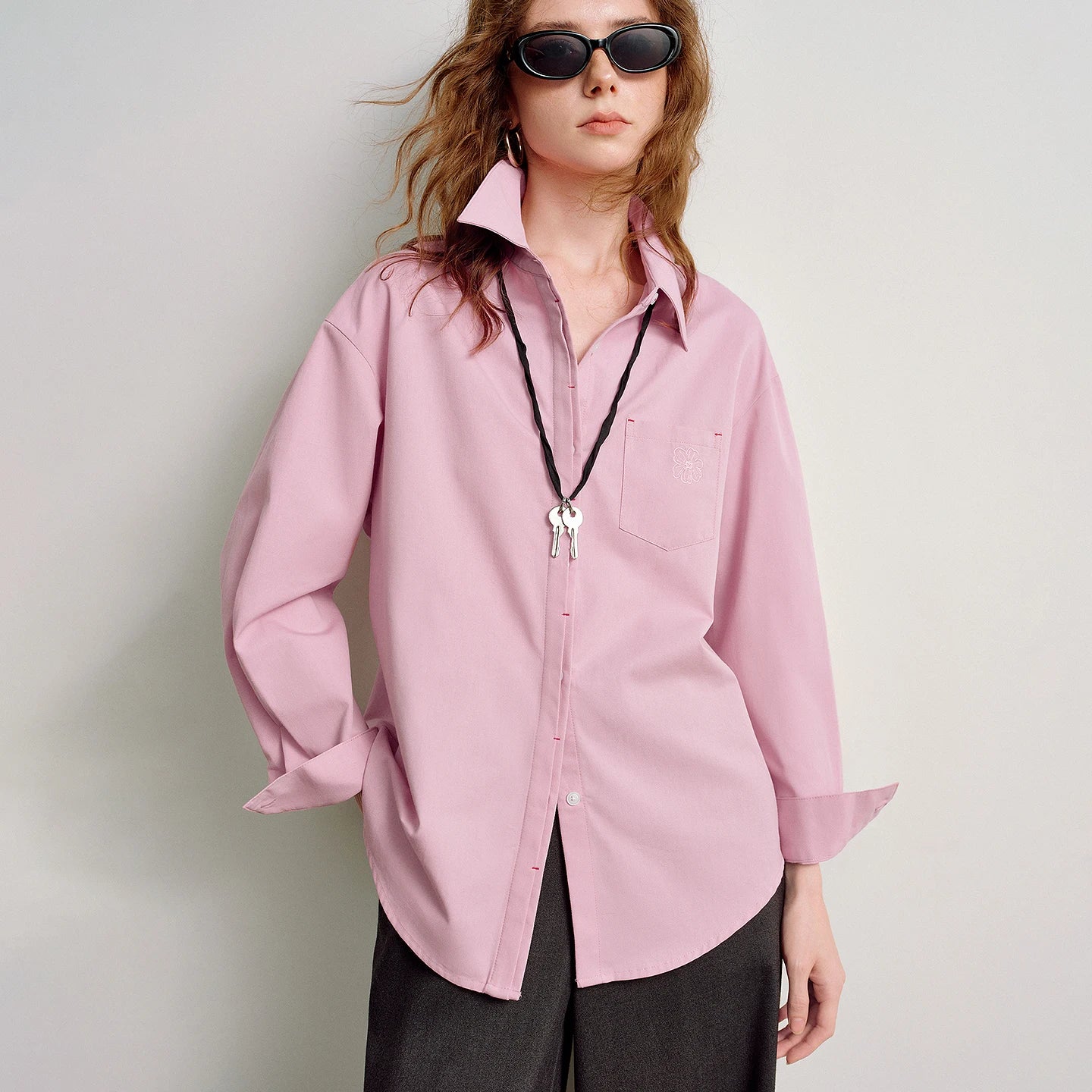 TOYOUTH Women Easy Morning Lazy Shirts 2026 Spring New Wrinkle-Resistant Low-Maintenance Light Spring Cotton Blouses