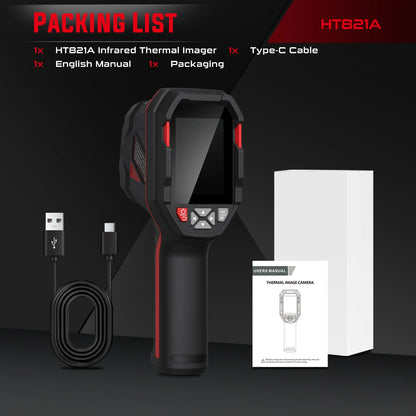 HABOTEST HT821A rechargeable thermal imaging camera -20 ℃~550 ℃ waterproof, dustproof, and anti drop handheld thermal imaging