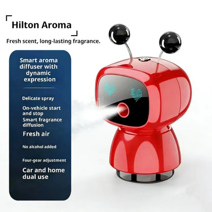 Smart Car Aromatherapy Robot Car Perfume Vehicle Air Purification Humidifier Fully Automatic Car Fragrance Sprayer