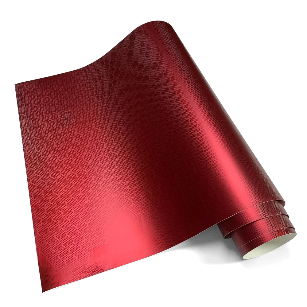 Red Series Wrap Vinyl Car Wrapping Film Bubble-free Vehicle Decoration PET Waterproof External Car Stickers Carbon Fiber Glossy