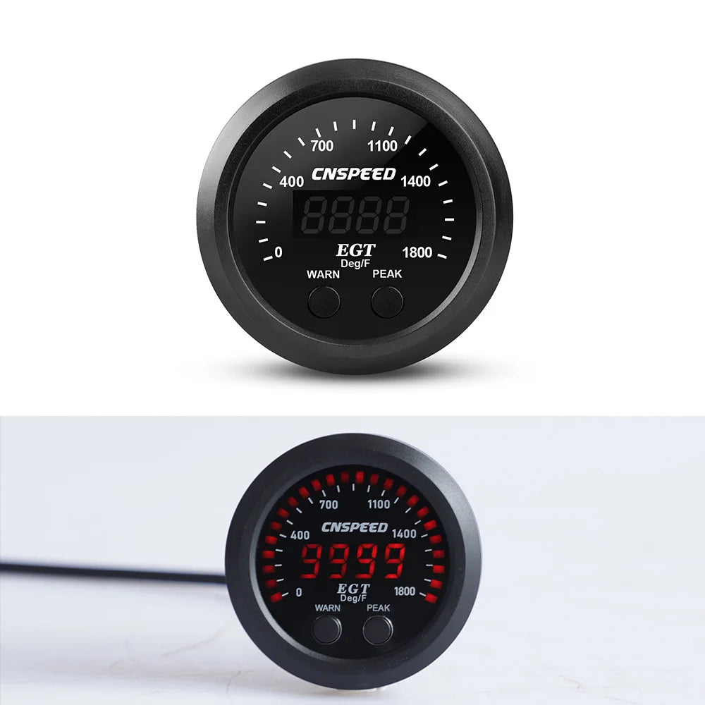 Auto Meter 2'' 55MM Ultra-Thin Car Exhaust Meter Fuel Pressure Gauge Water Temperature Gauge Booster Gauge Voltmeter