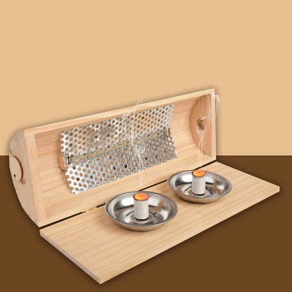 Wooden Moxibustion Pillow Cervical Pillows Neck Waist Warm Massage Moxa Stick Burner Body Relax Joint Pain Relief Health Care