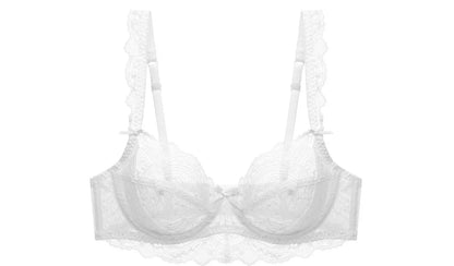 MOYISU 2026 French Lace Bralette Set | A-G Cups Adjustable Lift | Anti-Sag Slimming Bra | Sheer Allure Wire-Free Summer