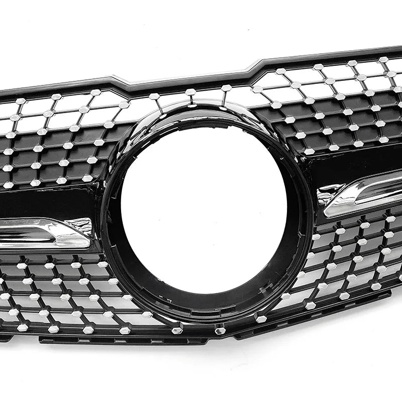2013 To 2015 for Mercedes-Benz GLK Class X204 GLK260 GLK300 GLK350 Front Bumper Grille Racing Grill Hood Mesh Diamond Style Grid
