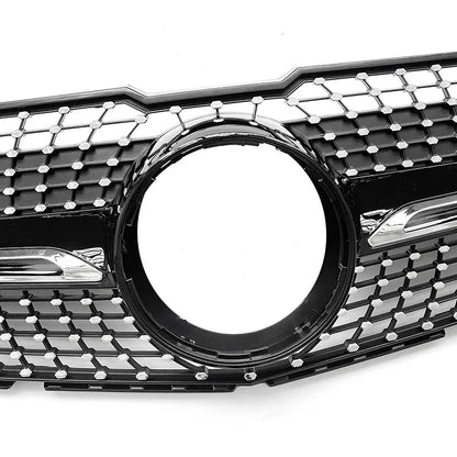 2013 To 2015 for Mercedes-Benz GLK Class X204 GLK260 GLK300 GLK350 Front Bumper Grille Racing Grill Hood Mesh Diamond Style Grid